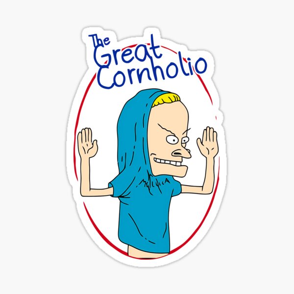 "Cornholio Animation" Sticker by lamisukeyum Redbubble