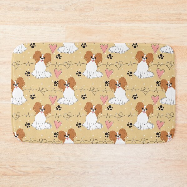 Item preview, LOVE Red White Papillon Dog designed and sold by Lulupainting.