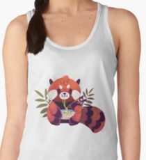 Red Panda Eating Ramen Women's Tank Top