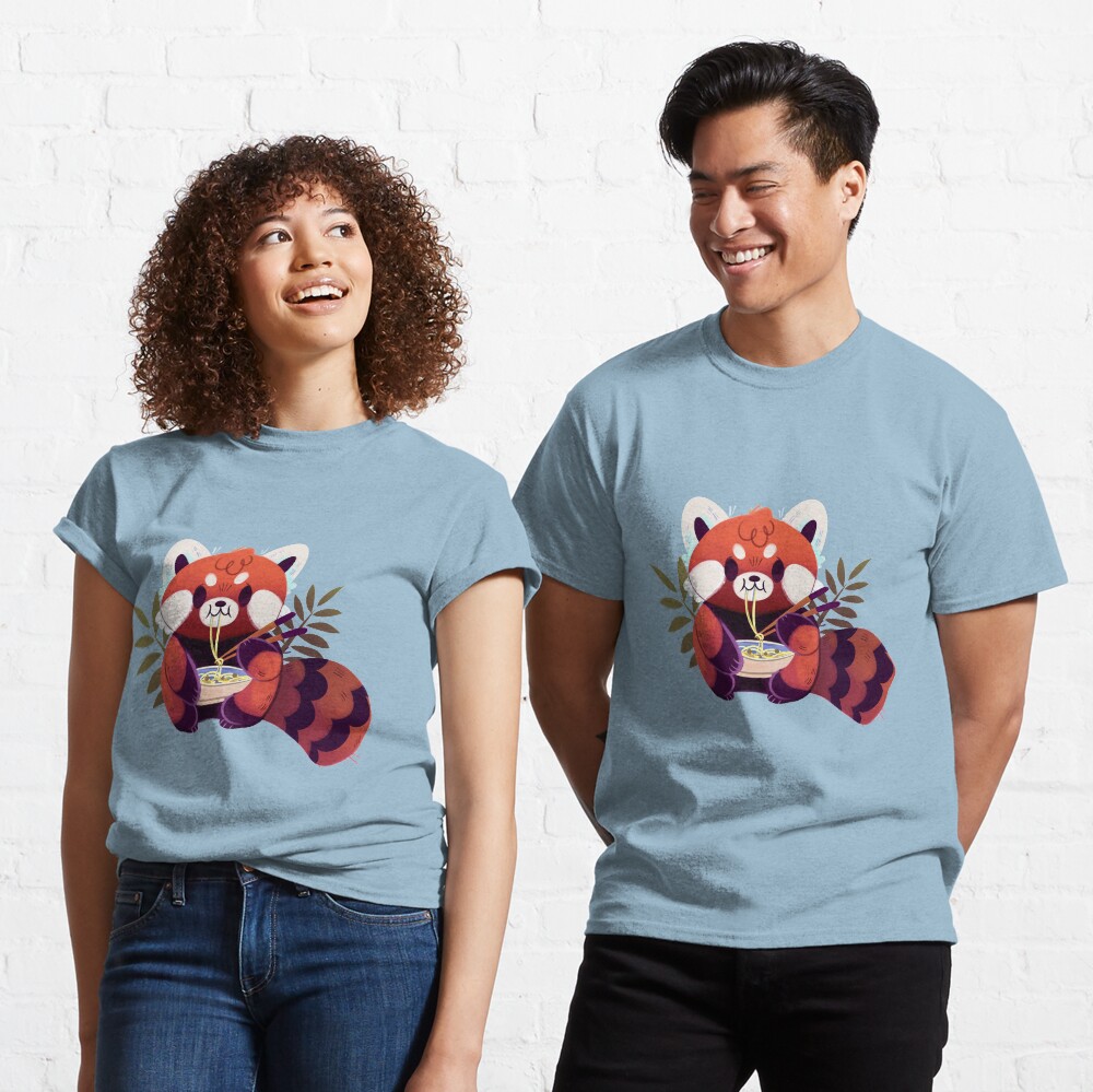 Red Panda Eating Ramen Classic T-Shirt