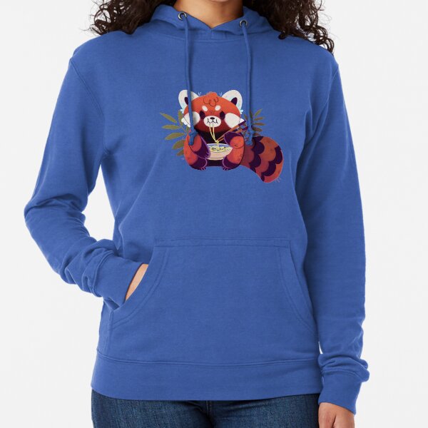 Red Panda Eating Ramen Lightweight Hoodie