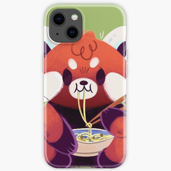 Red Panda Eating Ramen iPhone Soft Case