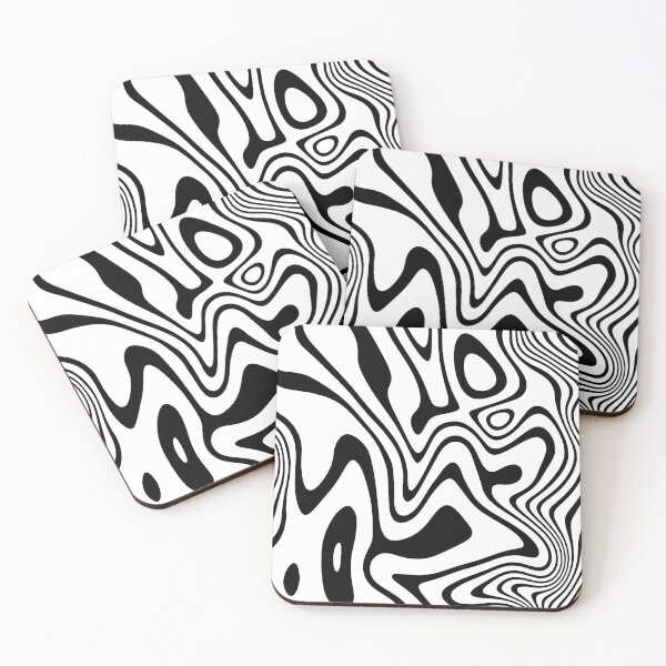 Item preview, Retro Lines Black And White Minimalistic Op-Art designed and sold by artsandsoul.
