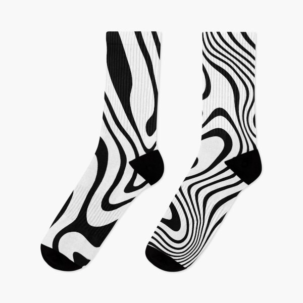 Aperçu de l'œuvre Lignes Rétro Noir Et Blanc Minimaliste Op-Art créée et vendue par artsandsoul.