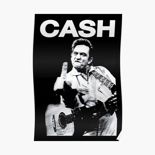 Johnny Middle Finger Poster For Sale By Jeromeingram Redbubble