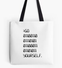 Bolsa de tela Ve (Palabra maldición binaria) tú mismo