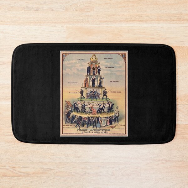 Item preview, Pyramid of Capitalist Systems - Industrial Workers of the World, 1911, Anticapitalist Propaganda Po designed and sold by LiCardi.