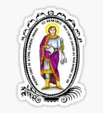 Saint Genesius Patron of Acting, Comedy & Drama Sticker