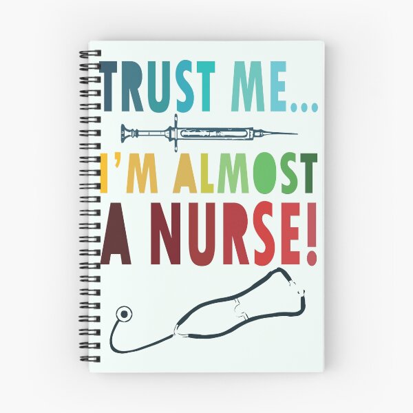 Item preview, Trust me I'm almost a nurse - nursing student school LVN RN nurse practitioner designed and sold by papillondesign.