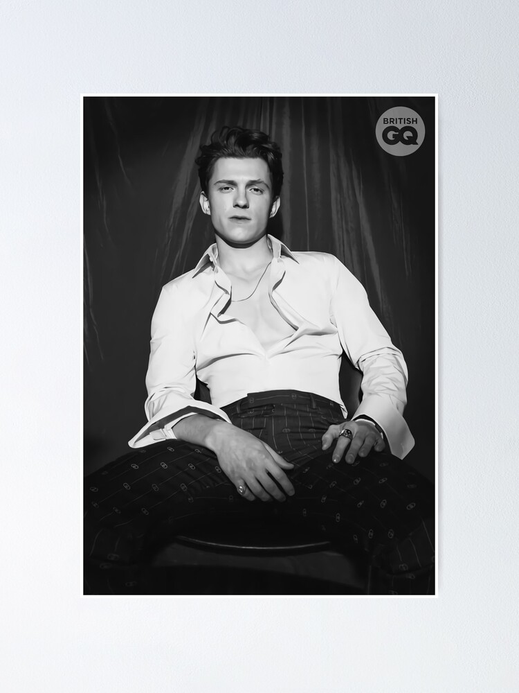 "Cool Tom Holland B&w" Poster For Sale By Shelleywarren | Redbubble