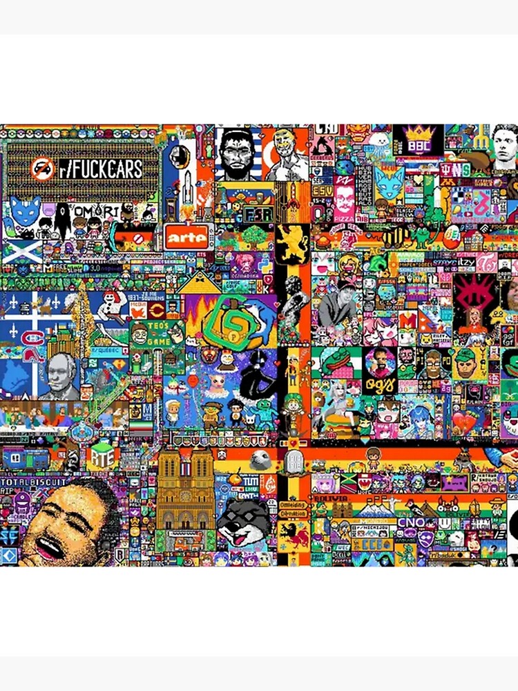 "reddit r place reddit place 2022 " Poster for Sale by DaoiCkai Redbubble