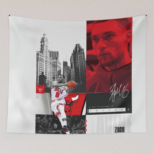 Item preview, Zach Lavine 8 Chicago designed and sold by HazlettTLH.