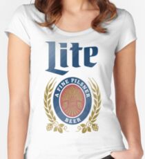 LITE (EIN FEIN PILSNER) BIER Tailliertes Rundhals-Shirt