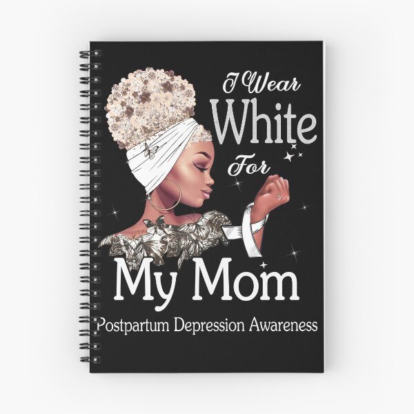 Item preview, Postpartum Depression Awareness Black Girl I Wear White For My Mom designed and sold by tenjun16.