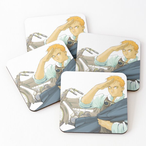 Item preview, Biker Alphonse Steampunk Manga Anime Art Print designed and sold by doodlingjay.