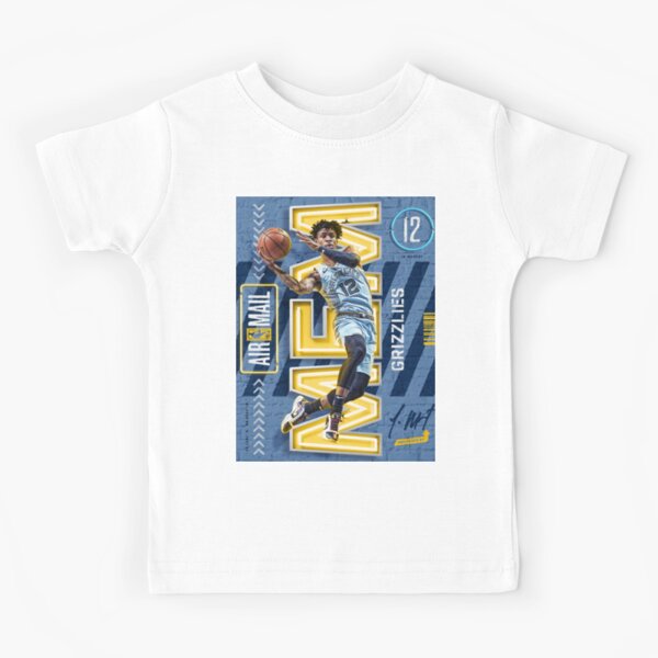 Nike Youth Memphis Grizzlies Ja Morant #12 Blue Cotton T-Shirt