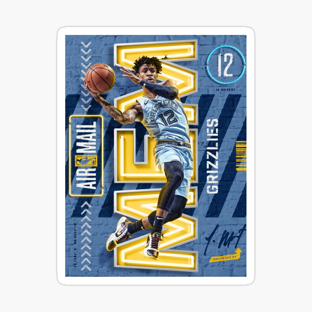 Ja Morant 12 The JA Fly Posterized Dunk Poster Photographic Print for Sale  by marylinfulkas