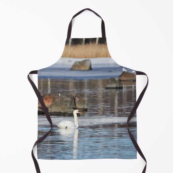Item preview, Silently swimming  in the ice water. Mute swan designed and sold by Jouko Lehto Photography.