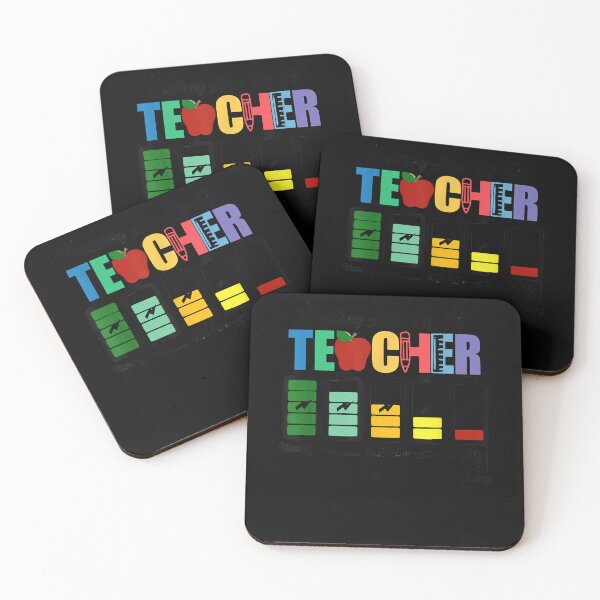 Item preview, Battery Life of a Teacher 100 day of School for Teacher Tee T-Shirt designed and sold by pinkeyatur.