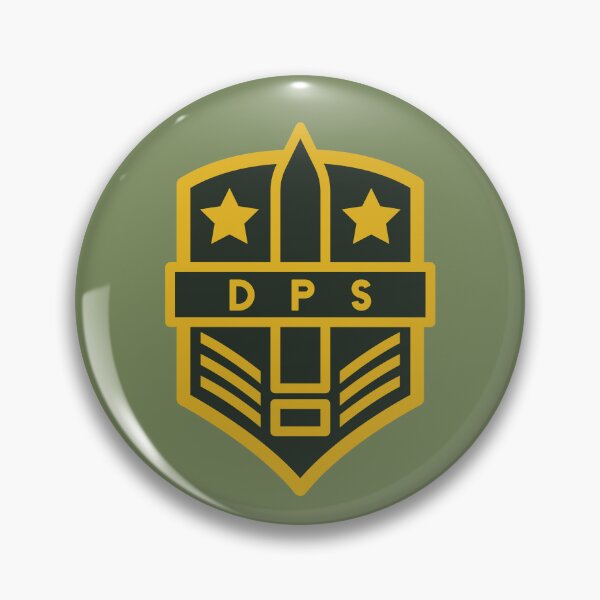 Item preview, DPS Gamer Green Gold Minimalist Army Patch designed and sold by JessicaAmber.