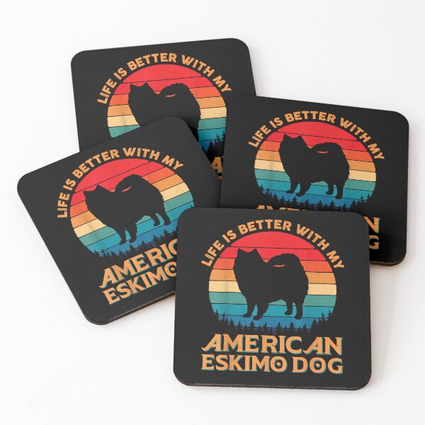 Item preview, Life is Better With My American Eskimo Dog Lover Dad Mom T-Shirt designed and sold by abigailbullock.