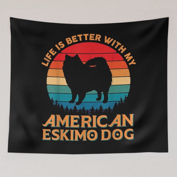 Item preview, Life is Better With My American Eskimo Dog Lover Dad Mom T-Shirt designed and sold by abigailbullock.