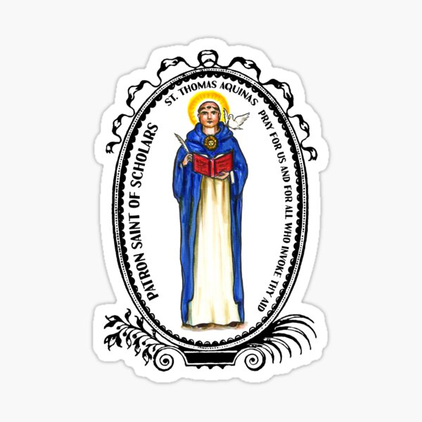Item preview, Saint Thomas Aquinas Patron of Scholars designed and sold by myaltar.