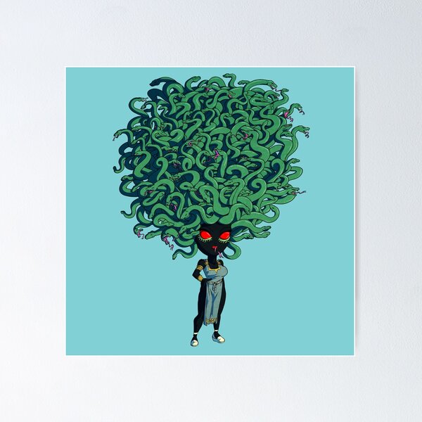 Item preview, Hairy Medusa Gorgon designed and sold by TomiAx.