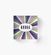 Blerg - Liz Lemon quote - 30 Rock - black Acrylic Block