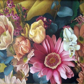 Artwork thumbnail, Flowers - big print - original work - oil on canvas by Avril Thomas by AvrilThomasart