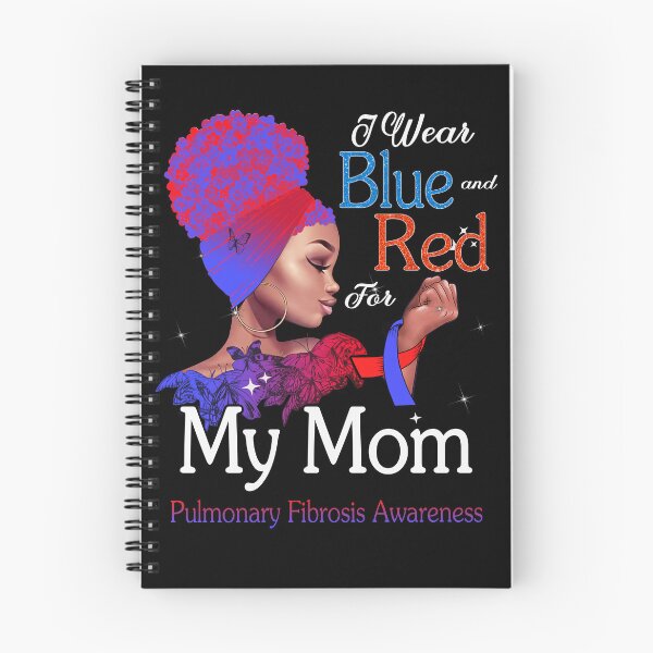 Item preview, Pulmonary Fibrosis Awareness Black Girl I Wear Blue And Red For My Mom designed and sold by tenjun16.
