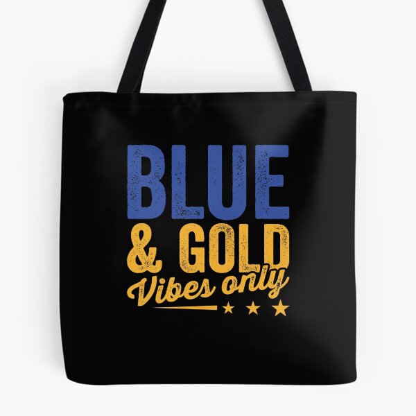 Item preview, Blue And Gold Vibes Only Shirt, Game Day Group Shirt, School Football Shirt, Team Color Tee, College Sport Shirt, School Marching Band Shirt designed and sold by aymob.