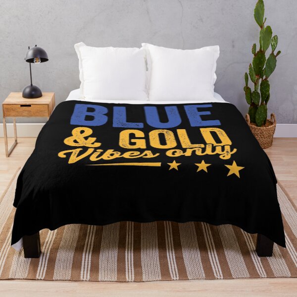 Item preview, Blue And Gold Vibes Only Shirt, Game Day Group Shirt, School Football Shirt, Team Color Tee, College Sport Shirt, School Marching Band Shirt designed and sold by aymob.