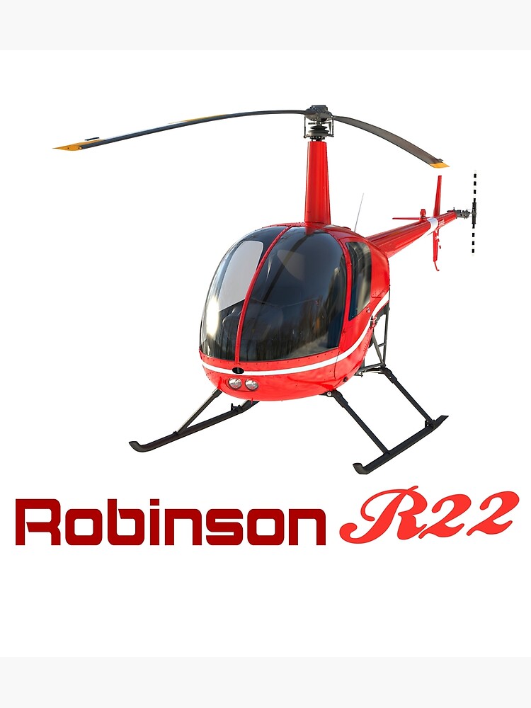 Poster « Hélicoptère Robinson R22 - Hélicoptère R22 Robinson », par ...