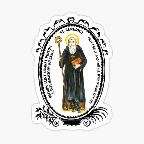 Item preview, Saint Benedict Patron Against Poison & Inflammatory Diseases designed and sold by myaltar.