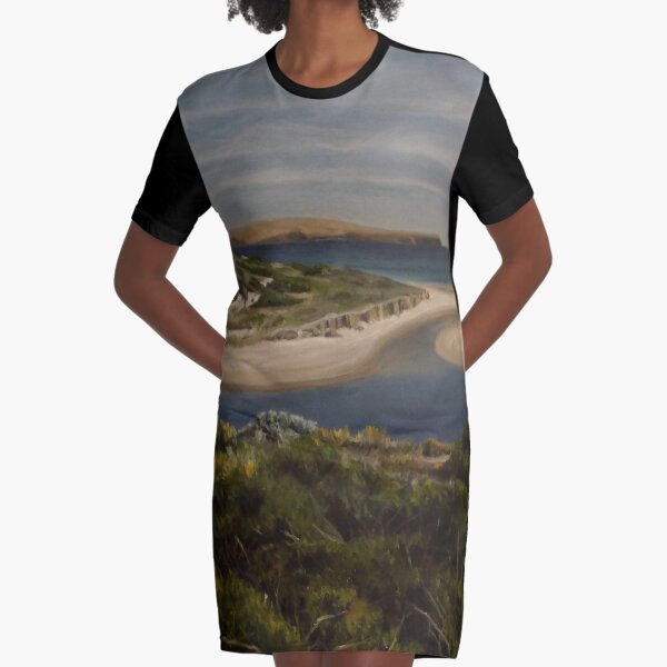 Normanville - Oil painting by Avril Thomas - Adelaide / South Australia Artist Graphic T-Shirt Dress