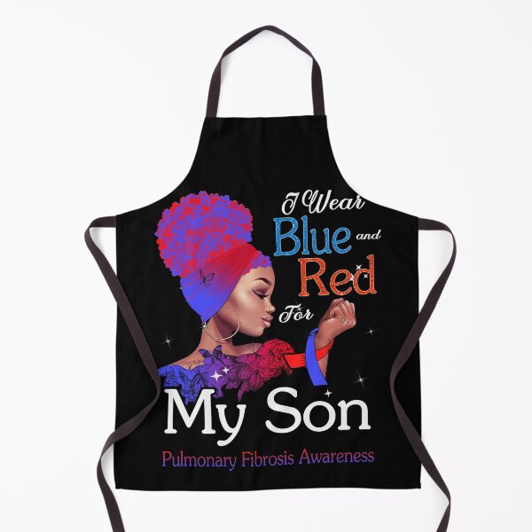 Item preview, Copy of Pulmonary Fibrosis Awareness Black Girl I Wear Blue And Red For My Son designed and sold by tenjun16.