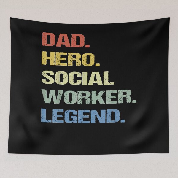 Item preview, Funny social worker dad T-Shirt designed and sold by pinkeyatur.