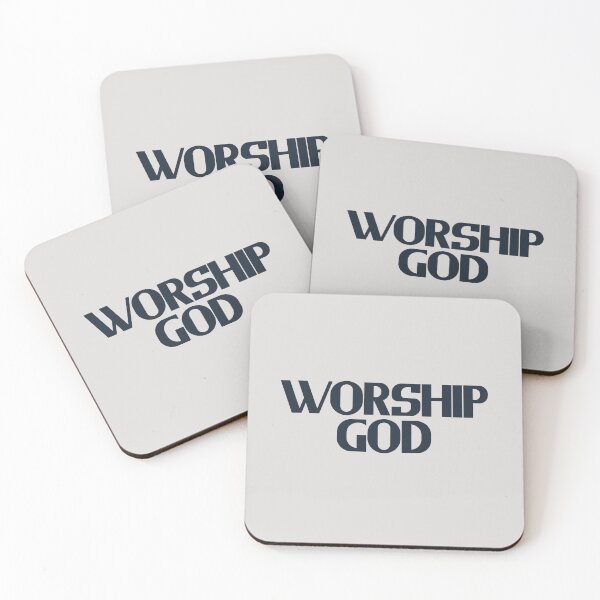 Item preview, Worship God - Black Bold Text designed and sold by Chubuter.