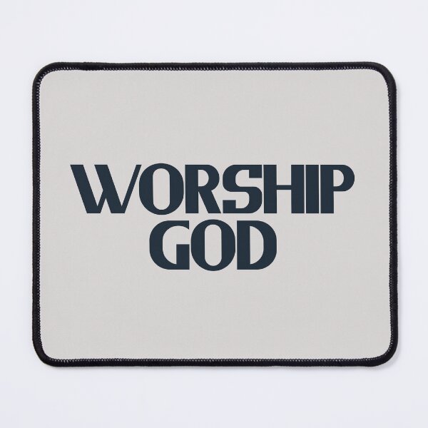 Item preview, Worship God - Black Bold Text designed and sold by Chubuter.
