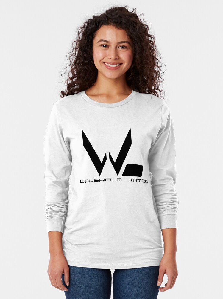 Thumbnail 2 of 5, Long Sleeve T-Shirt, Black Walskifilm Logo designed and sold by walskifilm.