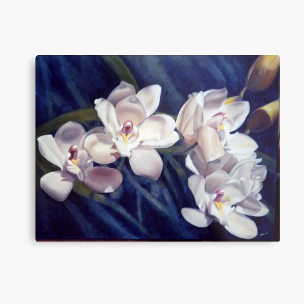 Orchid - Painting by Avril Thomas - Adelaide / South Australia Artist Metal Print