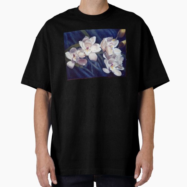 Orchid - Original Oil Painting by Adelaide Artist Avril Thomas Oversized T-Shirt
