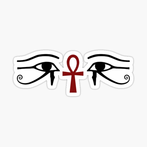 Eyes & The Ankh Sticker