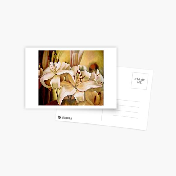 Lilly - Painting by Avril Thomas - Adelaide / South Australia Artist Postcard