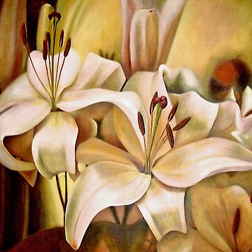 Artwork thumbnail, Lilly - Painting by Adelaide / South Australian Artist Avril Thomas by AvrilThomasart