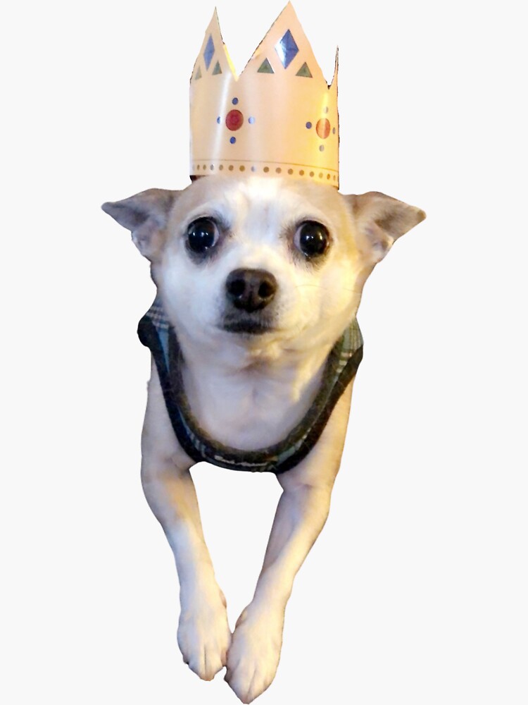 "Taco the King" Sticker for Sale by Redbubble