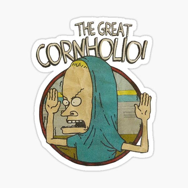 "Cornholio o CornholioCornholio" Sticker by lamisukeyum Redbubble