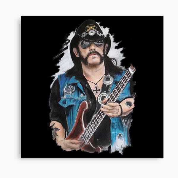 Wall Décor Home & Living Vintage Poster Canvas Lemmy Kilmister Mot 