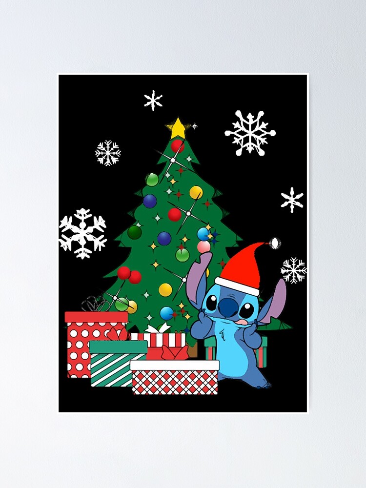 "Stitch Christmas Tree Lilo And Stitch " Poster for Sale by